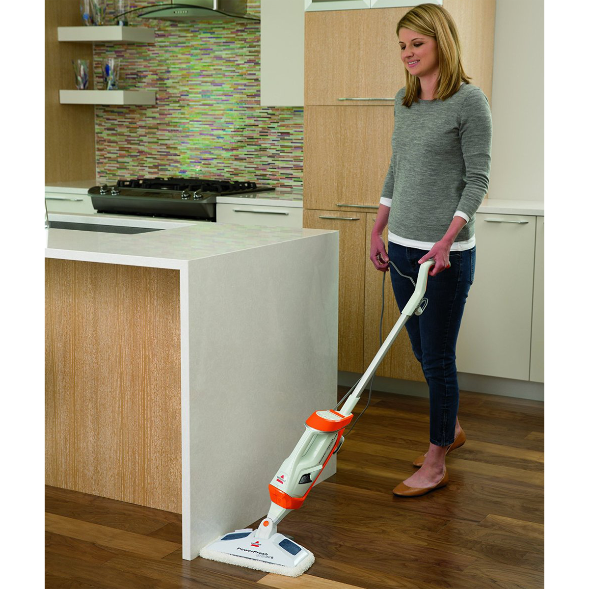Bissell PowerFreshÂ® Pet Lift-OffÂ® Steam Mop - Hardwood Floor Cleaning