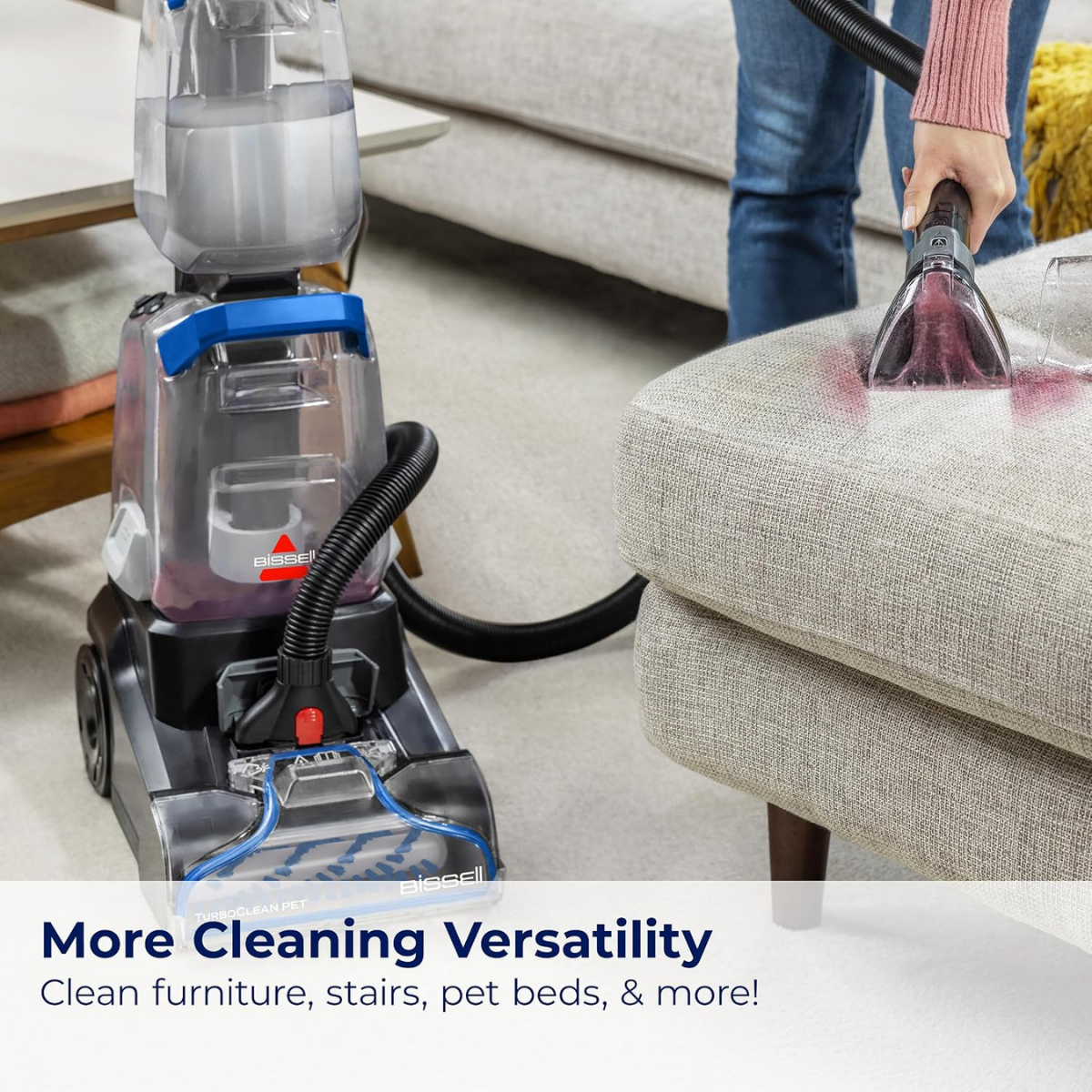 Bissell TurboClean Pet Upright Carpet Cleaner - Infographic 2