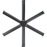 Black Universal Mount Ceiling Fan - MM1-72BB-01 - Front