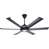 Black Universal Mount Ceiling Fan with LED Light - MM1-60BB-03 - Main