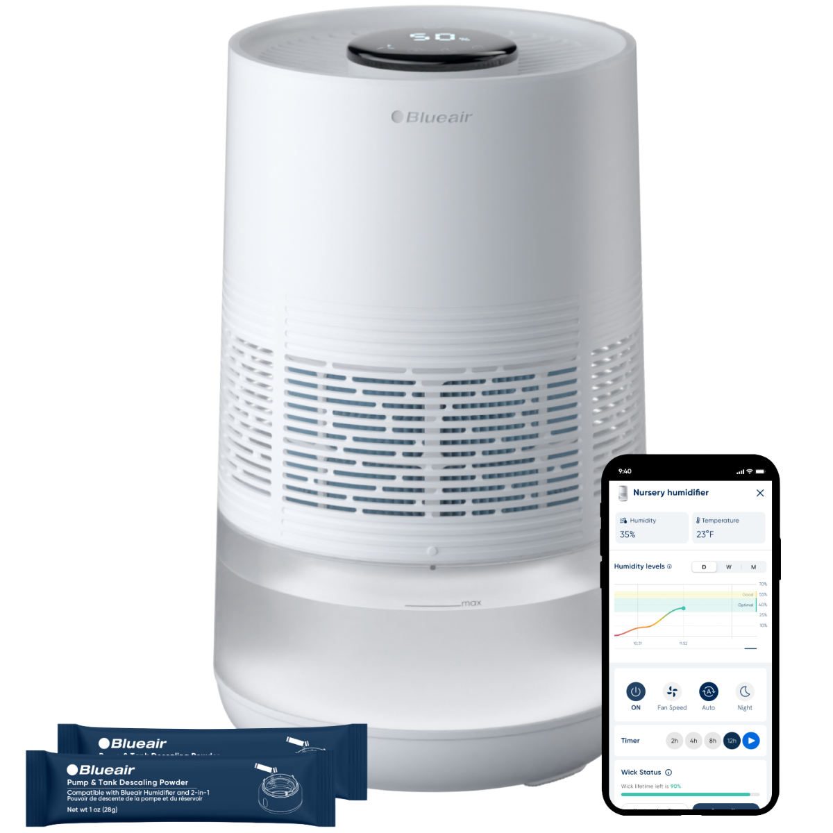 Blueair InvisibleMist Smart Evaporative Humidifier - Main