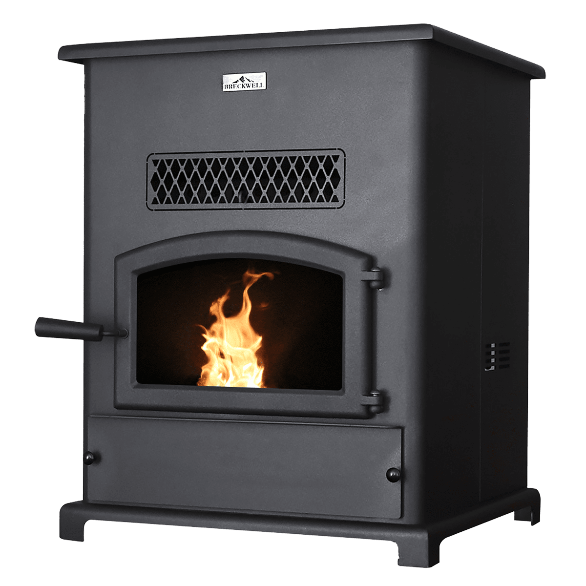 Breckwell SP1000 Big E Pellet Stove - Angle 2