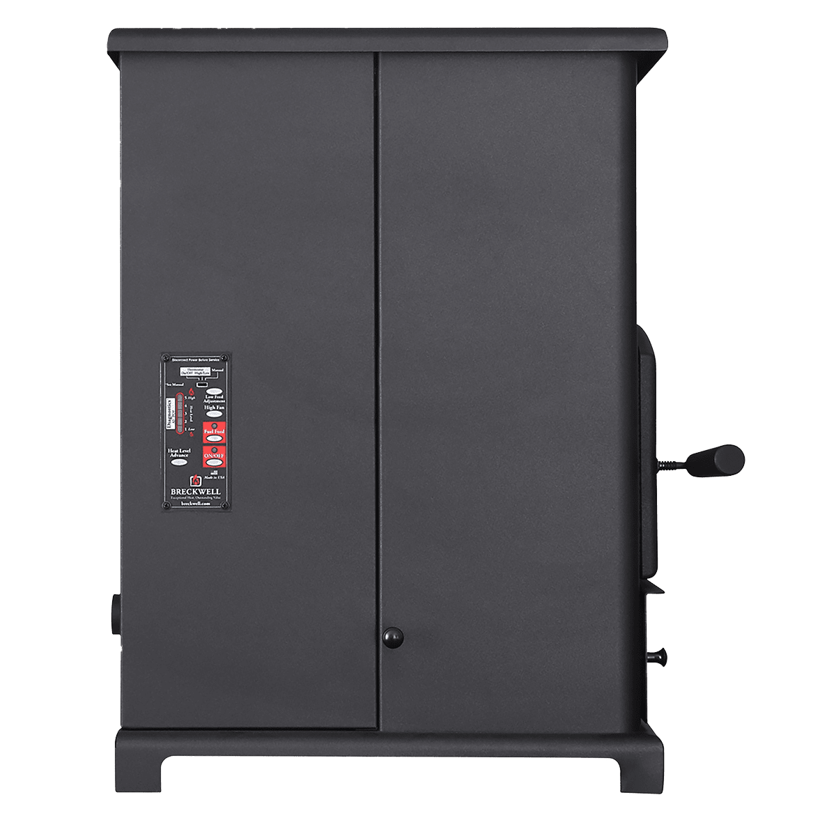Breckwell SP1000 Big E Pellet Stove - Side 