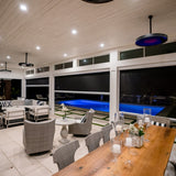 Bromic Eclipse Smart-Heat Electric Pendant Heater + Dimmable LED Lighting Rail + 24-In. Twin Pole