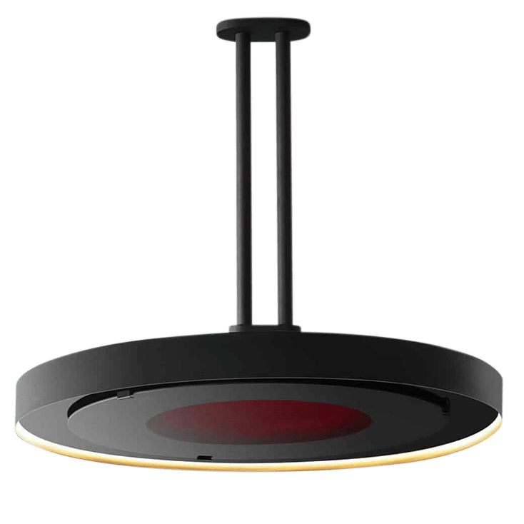 Bromic Eclipse Smart-Heat Electric Pendant Heater + Dimmable LED Lighting Rail + 24-In. Twin Pole
