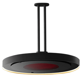 Bromic Eclipse Smart-Heat Electric Pendant Heater + Dimmable LED Lighting Rail + 24-In. Twin Pole