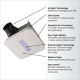 Broan AR110LKVV SurfaceShield 110 CFM Exhaust Fan - Graphic