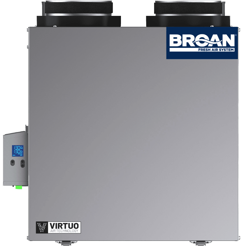 Broan AI Series 110 CFM Heat Recovery Ventilator - Top Ports - Side