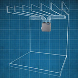 Broan AI Series 160 CFM Heat Recovery Ventilator - Top Ports - Hanging Layout