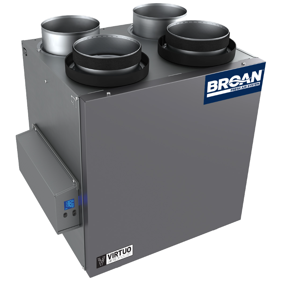 Broan AI Series 160 CFM Heat Recovery Ventilator - Top Ports - Main
