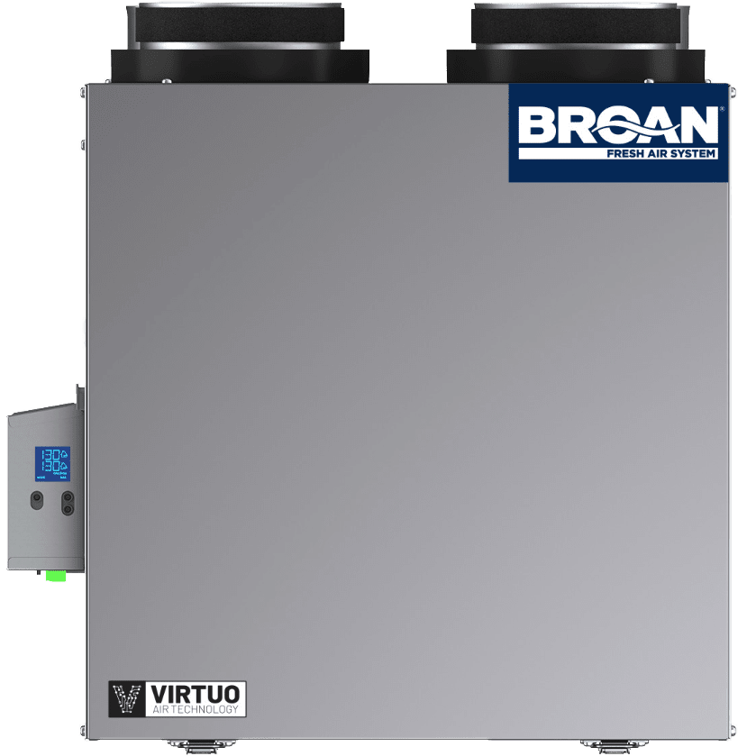 Broan AI Series 160 CFM Heat Recovery Ventilator - Top Ports - Side