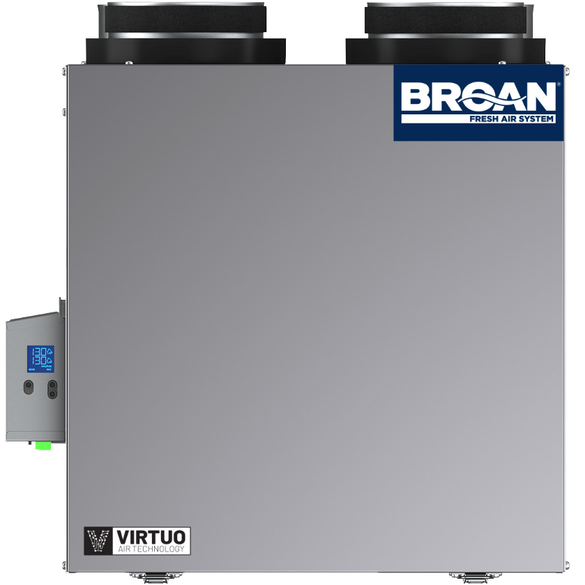 Broan AI Series 160 CFM Heat Recovery Ventilator - Top Ports - Side