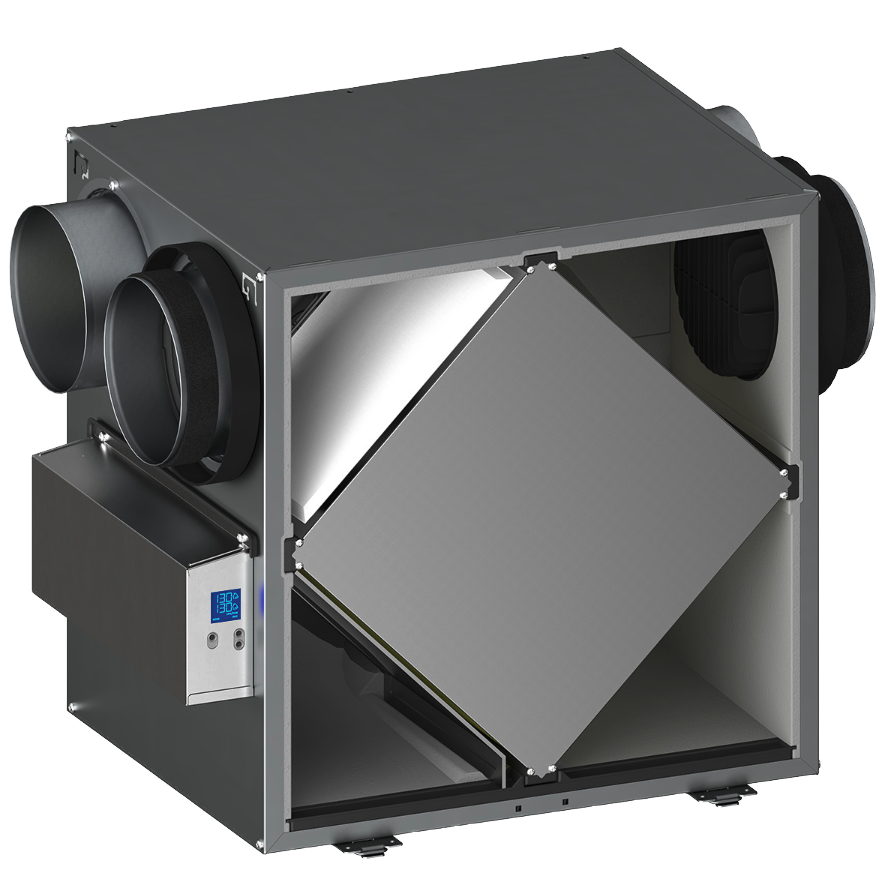 Broan AI Series 130 CFM Energy Recovery Ventilator - Side Ports - Inside