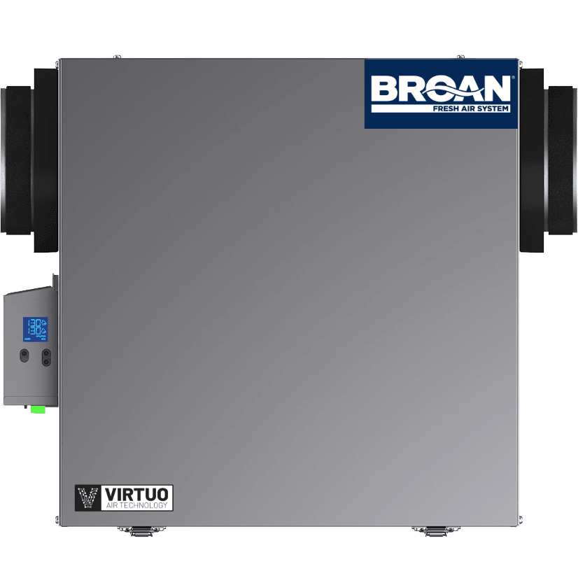 Broan AI Series 130 CFM Energy Recovery Ventilator - Side Ports - Side