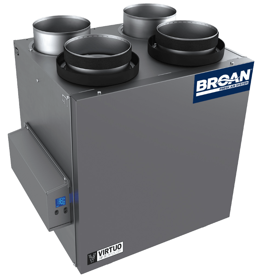 Broan AI Series 130 CFM Energy Recovery Ventilator - Top Ports - Main