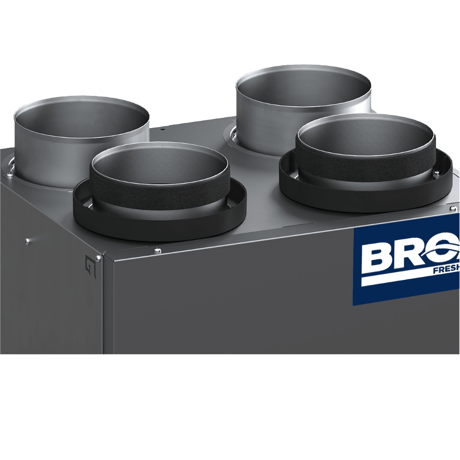Broan AI Series 130 CFM Energy Recovery Ventilator - Top Ports - Top