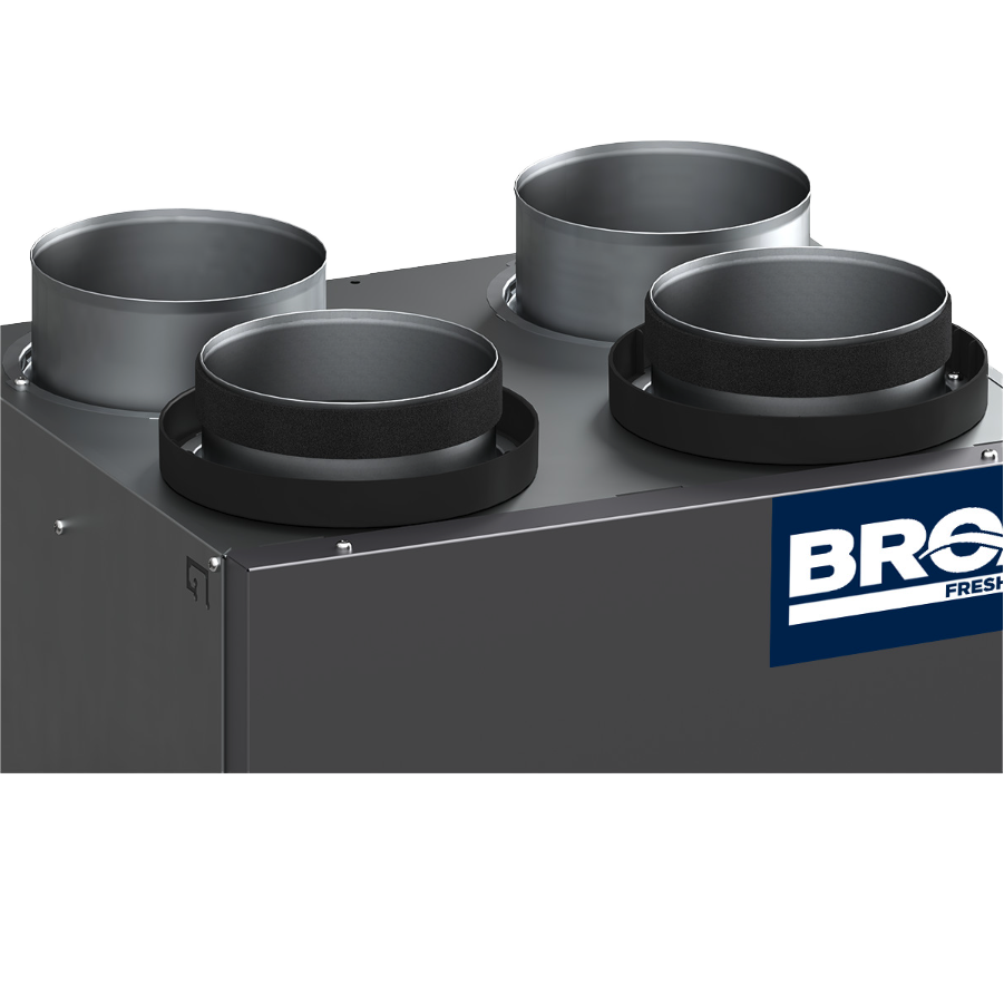 Broan AI Series 130 CFM Energy Recovery Ventilator - Top Ports - Top