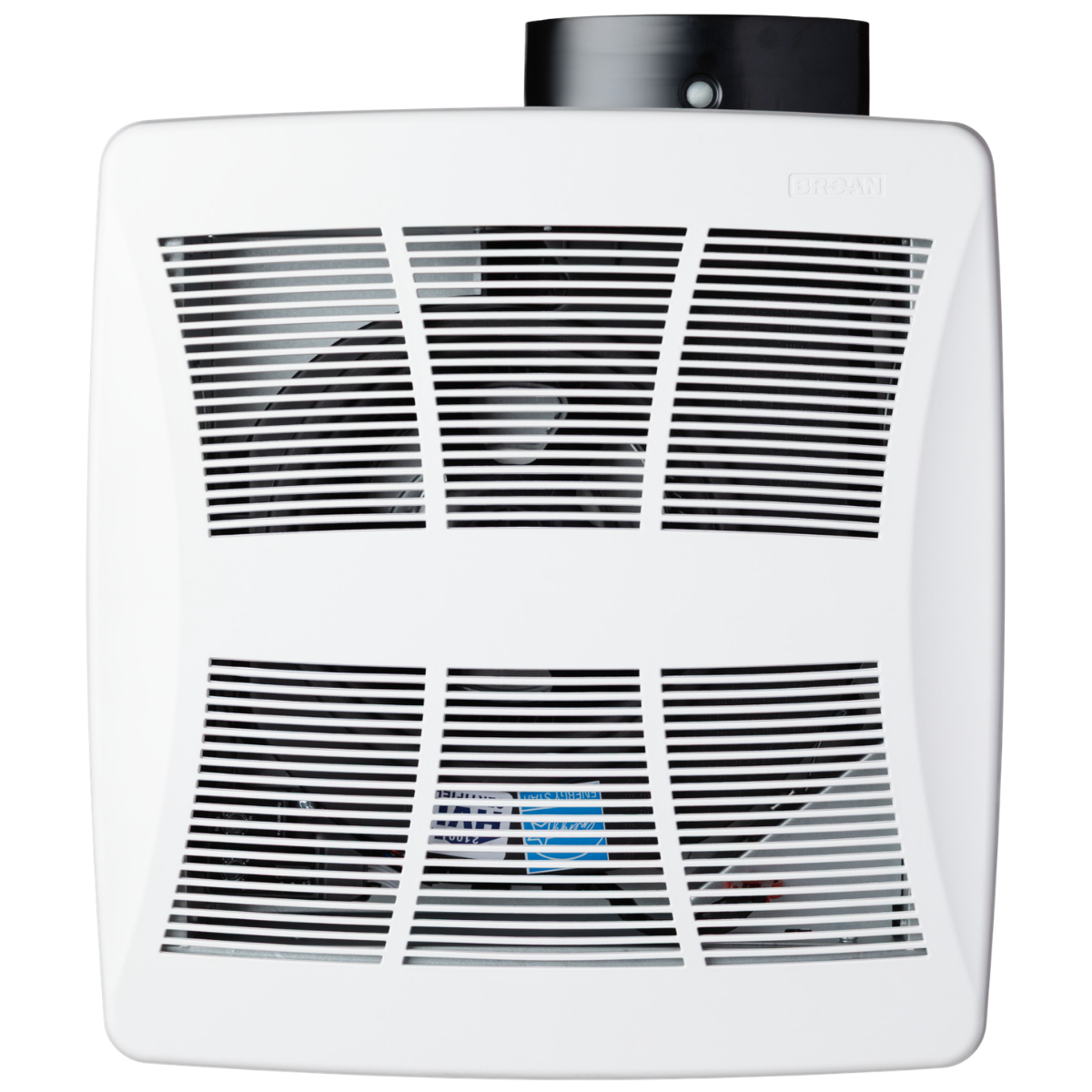 Broan LP510R2 Lo-Profile Gen 2 50-80-110 CFM Energy Star Bathroom Exhaust Fan - Front