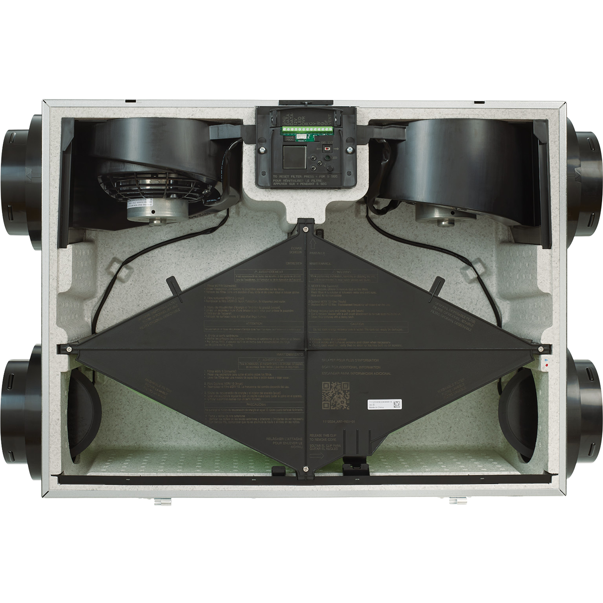Broan ONE BLP150E75 Energy Recovery Ventilator Hardwired - Inside 2