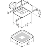 Broan QTXEG80 Bathroom Exhaust Fan -  Dimensions