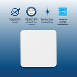 Broan Roomside Series BE8 Bathroom Exhaust Fan - Infographic 3