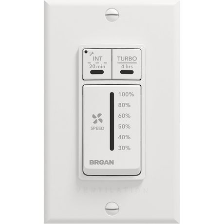 Broan Speed Selector Wall Control for A1 Series Fresh Air Systems