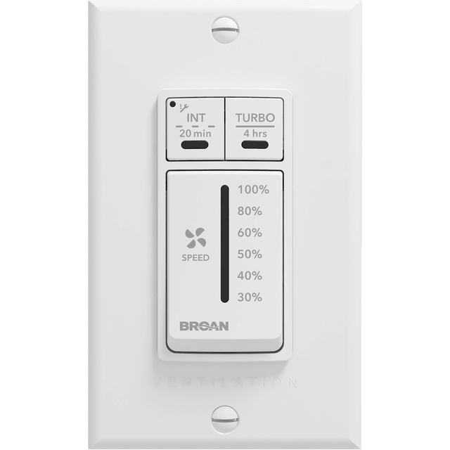 Broan Speed Selector Wall Control for A1 Series Fresh Air Systems
