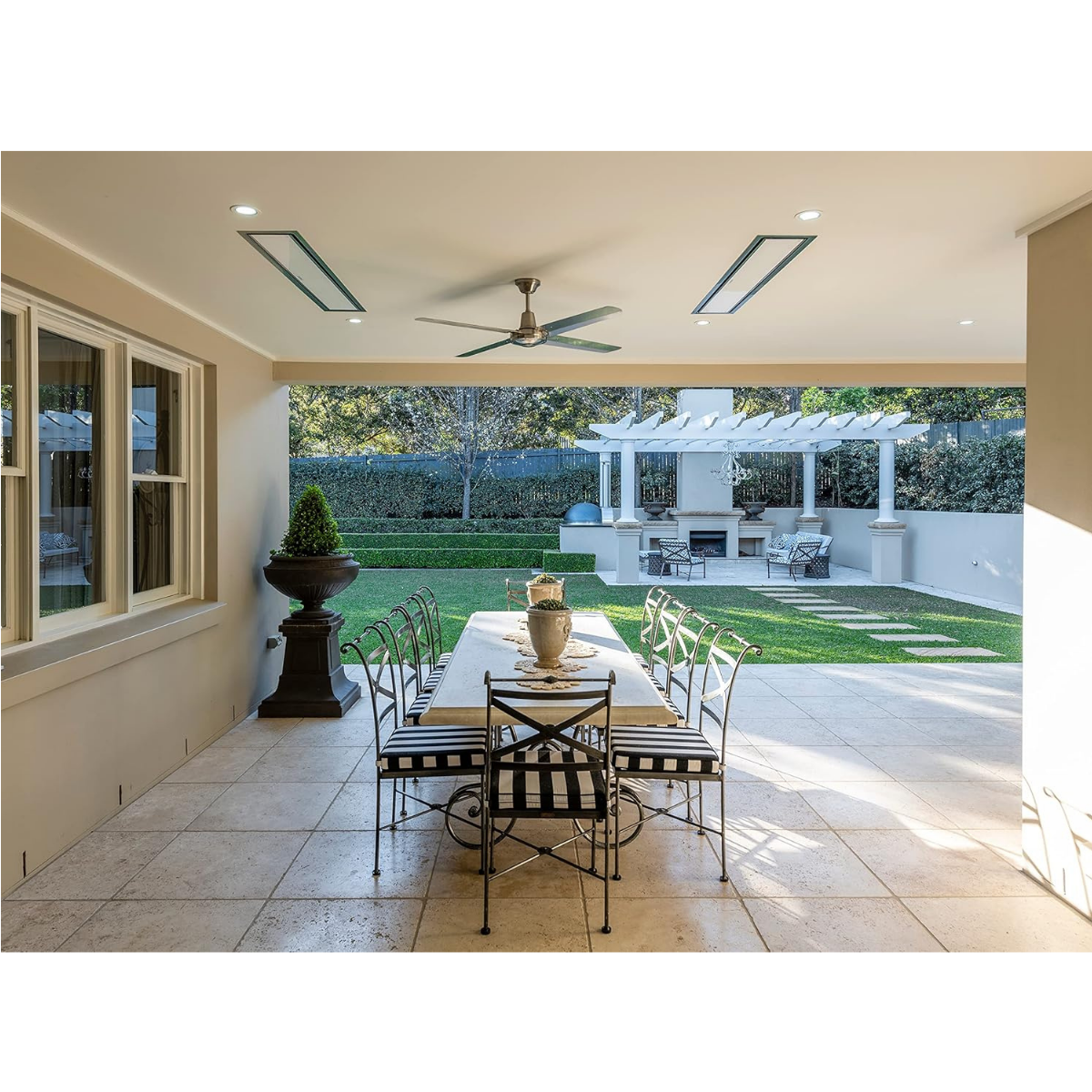 Bromic Platinum Smart-Heat 2300W Electric Outdoor Heater White - Lifestyle 1