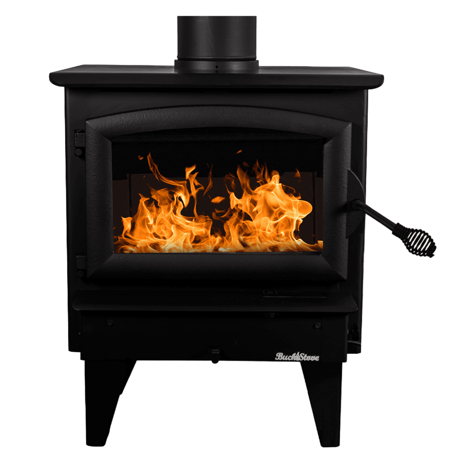 Buck Stove Model 21 NC Wood Burning Stove w/ Legs - Black
