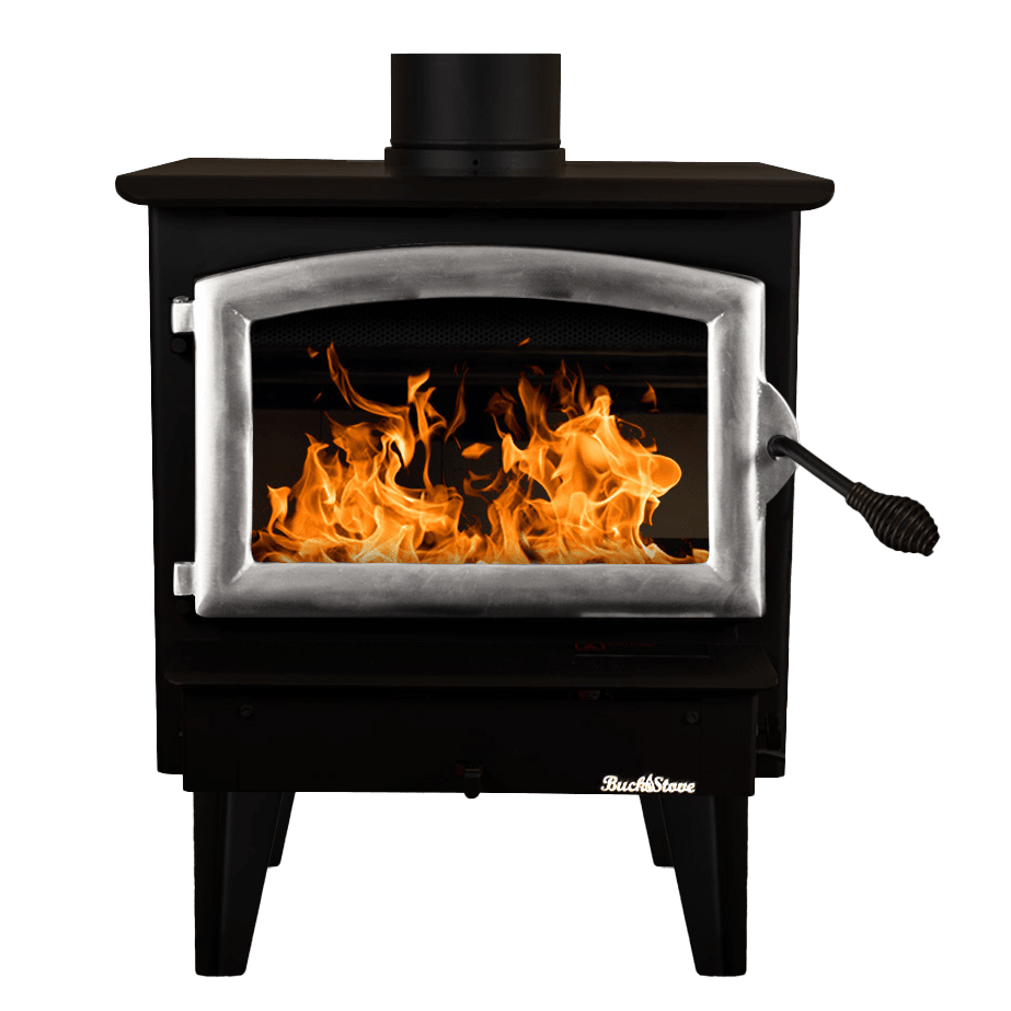 Buck Stove Model 21 NC Wood Burning Stove w/ Legs - Pewter