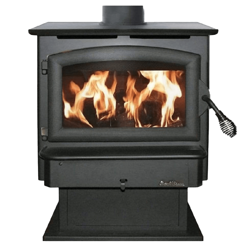 Buck Stove Model 21 NC Wood Burning Stove w/ Pedestal - Black
