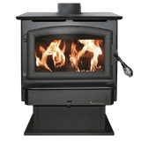 Buck Stove Model 21 NC Wood Burning Stove w/ Pedestal - Black
