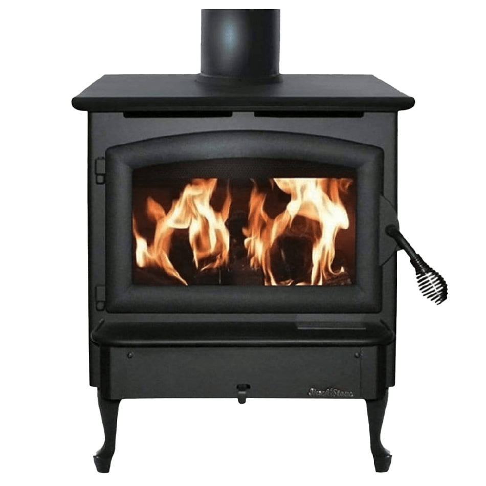 Buck Stove Model 21 NC Wood Burning Stove w/ Queen Anne Legs - Black