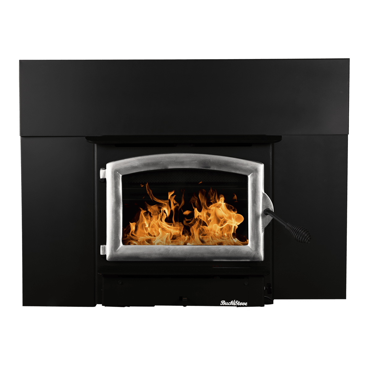Buck Stove Model 21 NC Wood Burning Stove w/ Trim Kit - Pewter Main