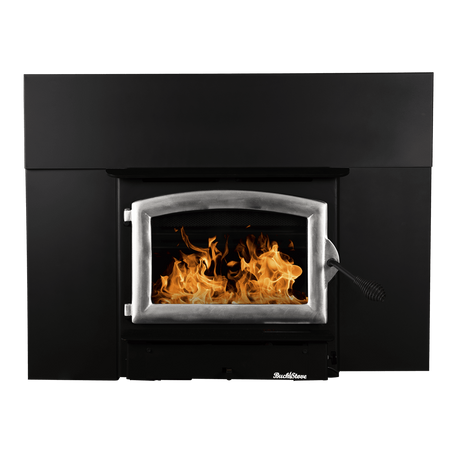 Buck Stove Model 21 NC Wood Burning Stove w/ Trim Kit - Pewter Main