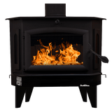 Buck Stove Model 91 Wood Burning Stove w/ Legs - Black Front