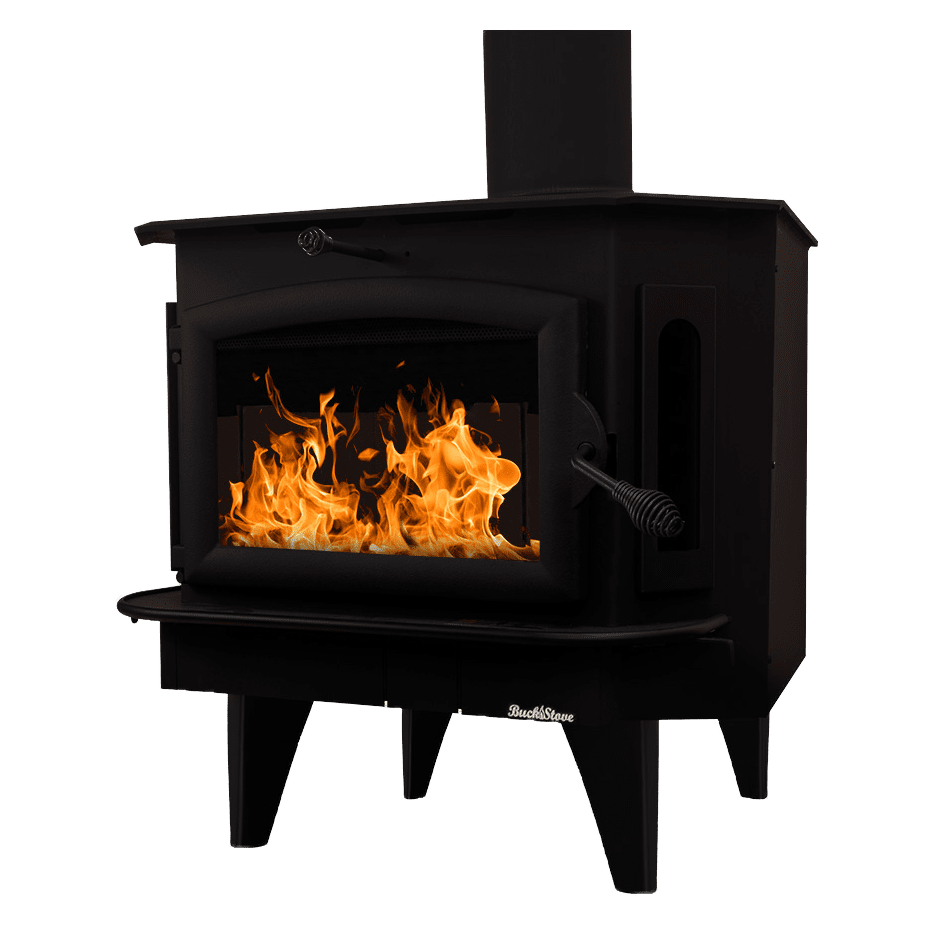 Buck Stove Model 91 Wood Burning Stove w/ Legs - Black