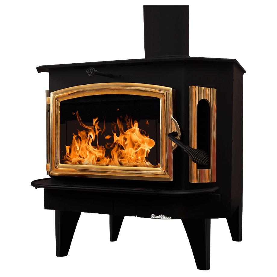 Buck Stove Model 91 Wood Burning Stove w/ Legs - Gold