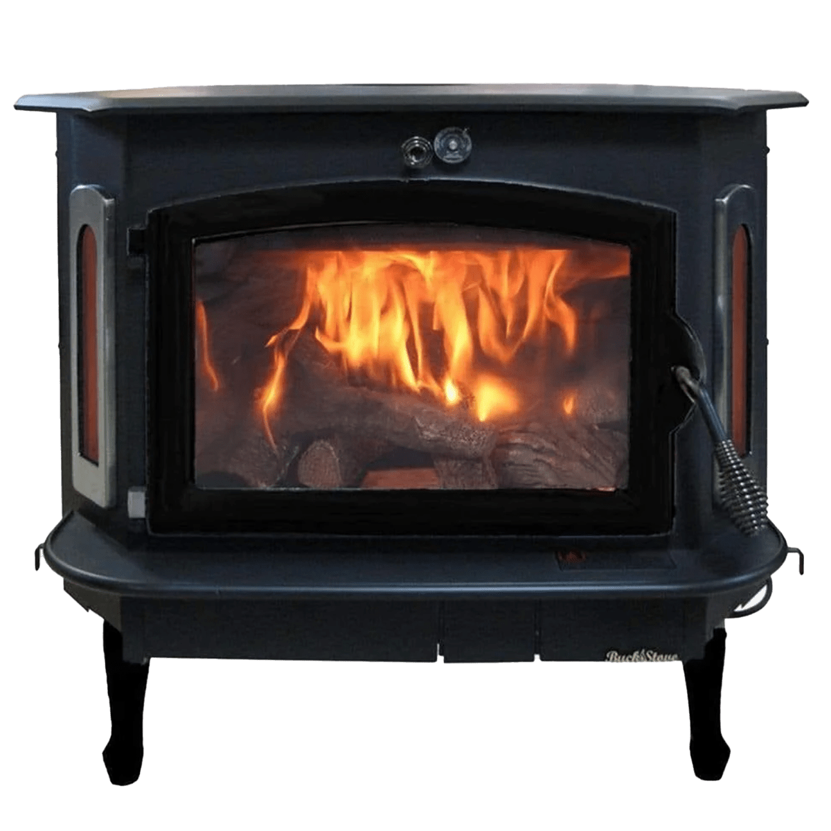 Buck Stove Model 91 Wood Burning Stove w/ Queen Anne Legs - Black