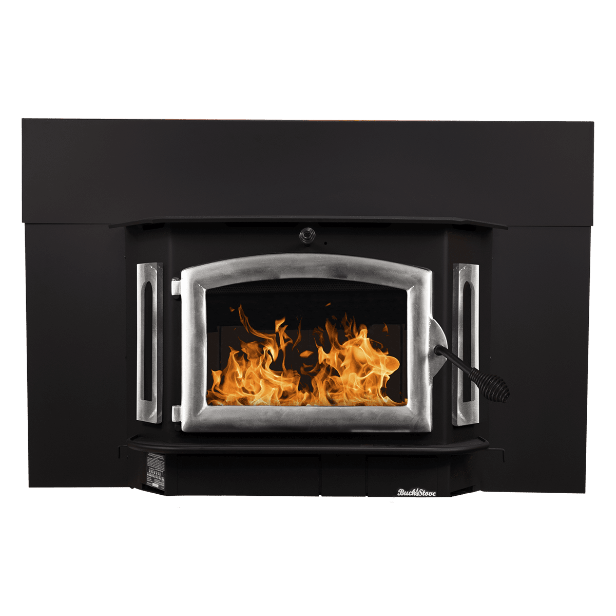 Buck Stove Model 91 Wood Burning Stove w/ Trim Kit - Pewter Main