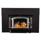 Buck Stove Model 91 Wood Burning Stove w/ Trim Kit - Pewter Main