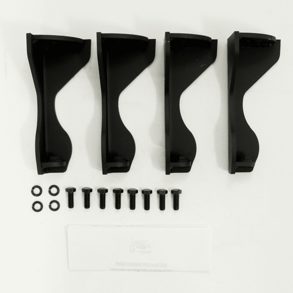 Buck Stove Queen Anne Legs Set of Four-Black FA FS2191 - Main