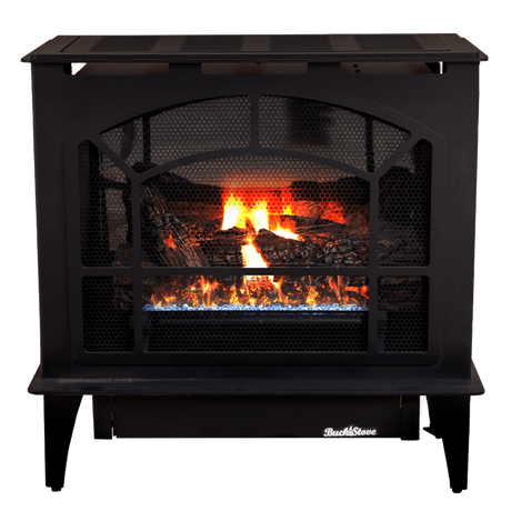 Buck Stove Townsend II 26.5" Steel Ventless Gas Stove - Black Main