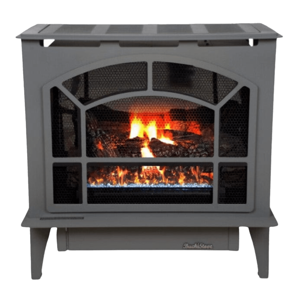 Buck Stove Townsend II 26.5" Steel Ventless Gas Stove - Gray Main