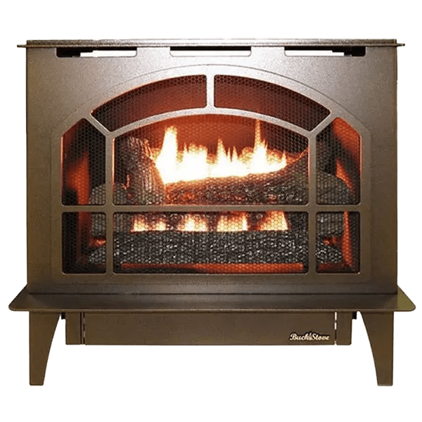 Buck Stove Townsend II 26.5" Steel Ventless Gas Stove - Vintage Copper Main