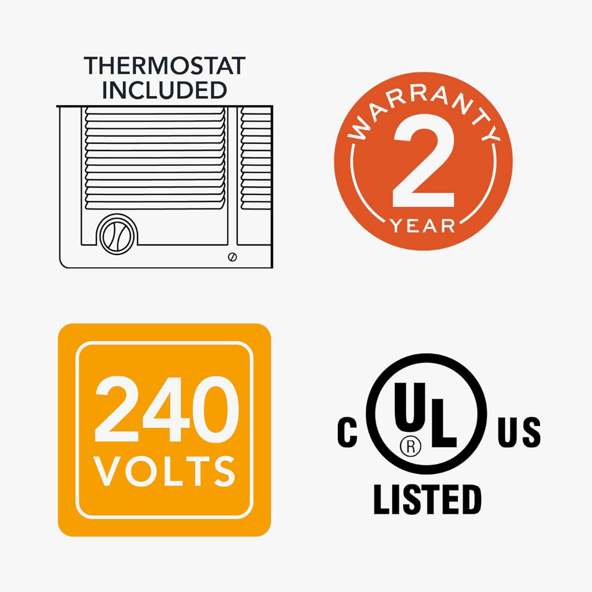 Cadet Com-Pak Twin CSTC Electric Wall Heaters w/ Thermostat - Infographic