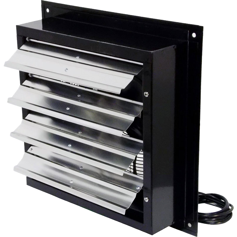 Canarm 16" XFS16 1/8 HP Three Speed Shutter Mounted Exhaust Fan - Back