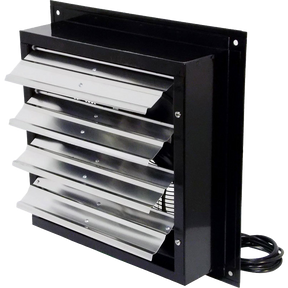 Canarm 16" XFS16 1/8 HP Three Speed Shutter Mounted Exhaust Fan - Back