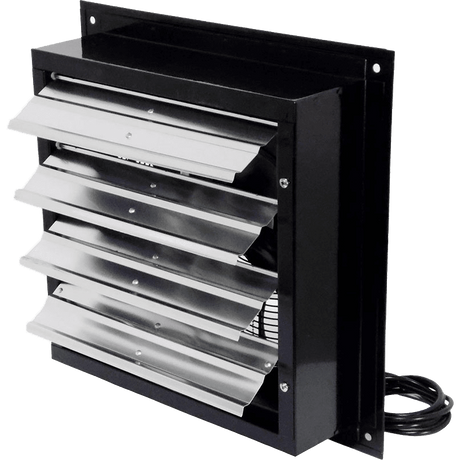 Canarm 24" XFS24 1/2 HP Two Speed Shutter Mounted Exhaust Fan - Back