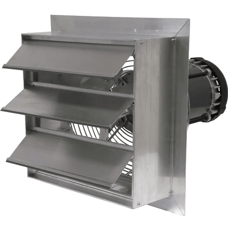 Canarm AX 12-In. Explosion Proof Aluminum Wall Mount Shutter Exhaust Fan - Three Phase - Main